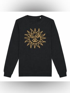 Tears for Fears Sun Graphic Crewneck Sweatshirt Black Band Tee tour merch